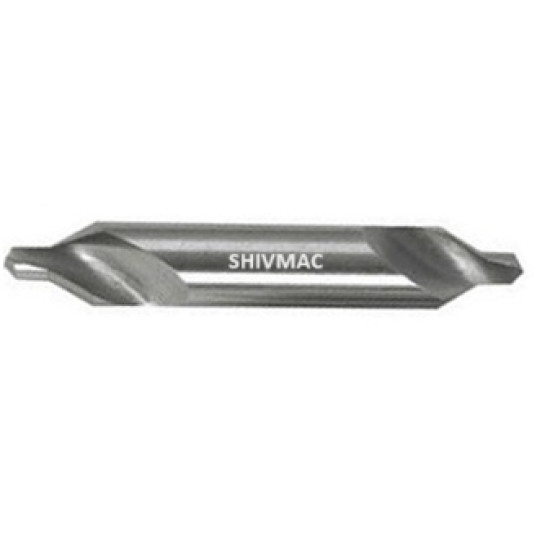 HSS M2 CENTRE DRILL A 1.60 X 4.00 as per IS:6708 - 1977 ( MAC100 Grade - Uncoated/Bright Finish ) " Type A " - Make : SHIVMAC 