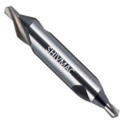 HSS M2 CENTRE DRILL A 1.00 X 3.15 as per IS:6708 - 1977 ( MAC100 Grade - Uncoated/Bright Finish ) " Type  A "- Make : SHIVMAC 