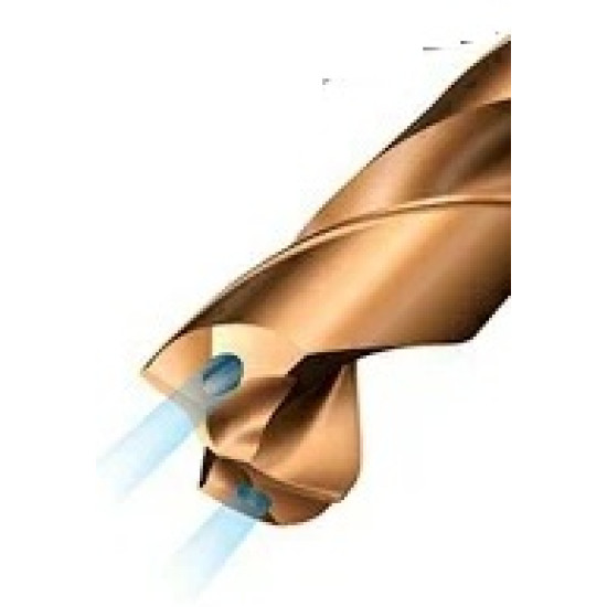 SOLID CARBIDE DRILL DIA 14.00 MM X 45MM FLUTE LEGTH X 90MM OVER ALL LENGTH X 14.0 MM SHANK – ALTIN   -  L/D=3 - THROUGH      COOLANT   ( T.C. ) MAC2000 GRADE  - SOLID CARBIDE DRILL ( ALTIN COATED )