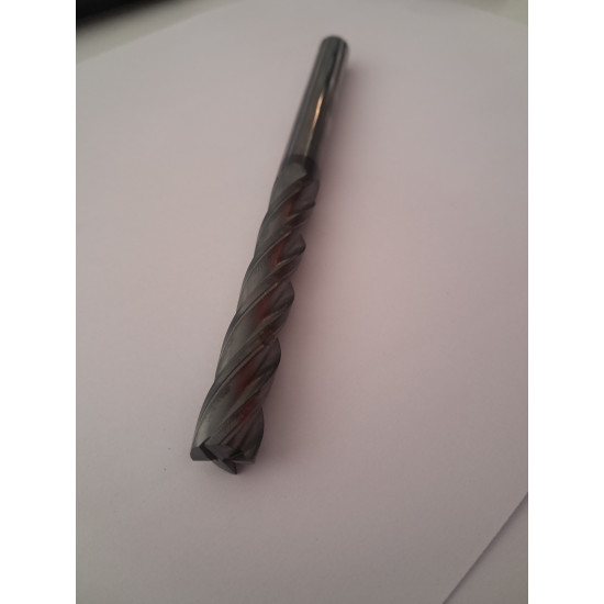 MICROGRAIN SOLID CARBIDE CENTRE CUTTING ENDMILL DIA 10 X SHANK DIA 10 X CEL 22X OAL 72 X 4 FLUTES X HELIX 30 DEGREE, TiAlN Coated 