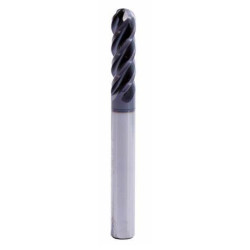 SOLID CARBIDE BALL NOSE ENDMILL DIA 10 X SHANK DIA 10 X CEL19 X OAL 72 X 4 FLTS X HELIX ANGLE 30° X TIALN COATING